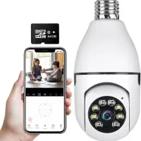 دوربین مدار بسته لامپی بی سیم مدل V380|دوربین مداربسته|قم, صفاشهر|دیوار