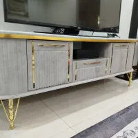 میزتلویزیون طوسی طلایی|میز تلویزیون|پاکدشت, حصار امیر|دیوار