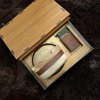 زیر سیگاری و فندک چرمی  ولنتاین  هدیه