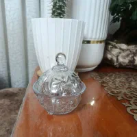 ۴ عدد قندان کریستال نو