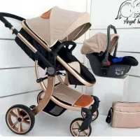 تخت کودک و کالسکه نوزاد سرویس کامل