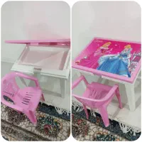 میز تحریر همراه با صندلی نو و سالم