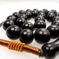 تسبیح شبق ، شوه،کهربای طبیعی سیاه ۳۳ عددی کد ۲۶۷|بدلیجات|قشم, |دیوار