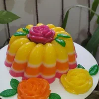 ژله دسر جشن دندونی و تولد غذا و صبحانه عروس