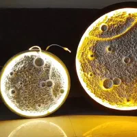 تابلو ماه و دریا برجسته مدرن