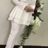 کت شلوار سفید عروس