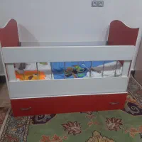 تخت کودک۱متر و ۳۰ سانت همراه تشک