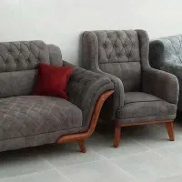 مبل راحتی7نفره دلسا//بادوام وپارچه ترک،