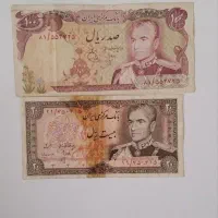 ۱۰۰ عدد تمبر قدیمی و اسکناس سکه