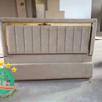 تختخواب ۲دونفره پارچه ای شیار«تخت خواب ۲ دو نفره»|تخت و سرویس خواب|مشهد, سپاد|دیوار