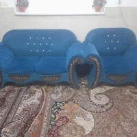 فروش مبل ۹ نفره کار کرده|مبلمان خانگی و میز عسلی|قم, شهرک امام حسین|دیوار