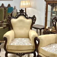 مبلمان سلطنتی گوشواره ای مبل استیل