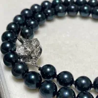 گردنبندمروارید آبی تیره اصل|جواهرات|تهران, آسمان|دیوار