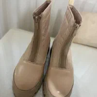 پوتین کرمی مدل کاپشنی دخترانه