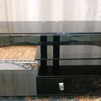 میز تلویزیون شیشه ای
