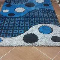 گلیم چهارمتری رنگ ابی