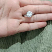 انگشتر تک نگین نقره|جواهرات|الشتر, |دیوار