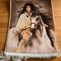 تابلو فرش دست باف (سرخ پوستی)