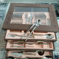 سرویس قاشق چنگال 30نفره همراه جعبه