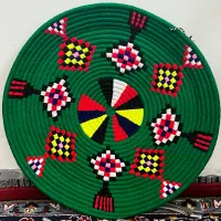 طبق کاموایی دست بافت