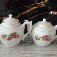 کتری چینی گل سرخ