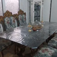 مبل ۹ نفره با میز ناهار خوری ۶ نفره سالمه سالم