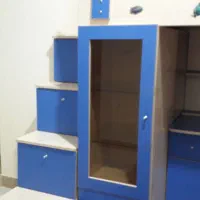 تختخواب کودک و نوجوان|تخت و سرویس خواب|مشکیندشت, |دیوار