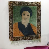 دو عدد تابلوفرش زیبا تمثال رهبرکبیر انقلاب اسلامی|تابلو فرش|تهران, سیروس|دیوار