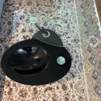 میز شیشه ای جلو مبلی دوطرفه متحرک
