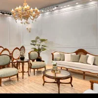 مبل کاجی دیبا پاپیونی پرنسس تاج منبتی چکی کد3348