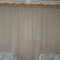 پرده گیپور زیر و رو با کتیبه