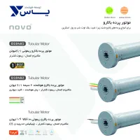 موتور پرده بالارو  ۱.۶ نیوتون متر  Novo