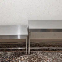 میز استیل،گاز دو شعله صنعتی،قابلمه‌
