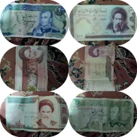 تعدادی اسکناس قدیمی