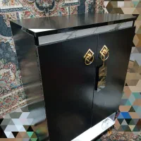 جاکفشی مشکی طرح سنگ چراغدار|جاکفشی، کمد، دراور|شیراز, شریف‌آباد|دیوار