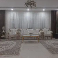 پرده پذیرایی همراه یالان جنس کرپ شاین کار تهران