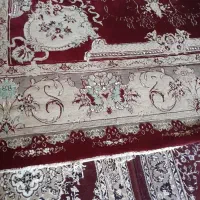 قالی زرشکی ۱۲متری در حد نو