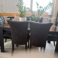 میز ناهار خوری|میز و صندلی غذاخوری|صحنه, |دیوار