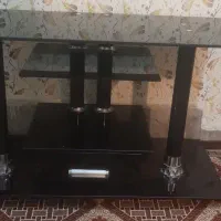 میز تلویزیون شیشه ای و جاروبرقی و گنجه