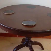 میز غذا خوری ۴ نفره چوب گردو.