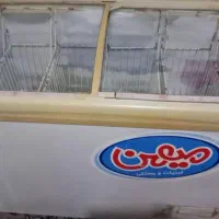 دوعدد یخچال فریزر  بستنی درب کشویی