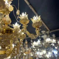 لوستر مهرسام کد ۱۰۲ آنتیک|لوستر و چراغ آویز|اصفهان, بوستان ناژوان|دیوار