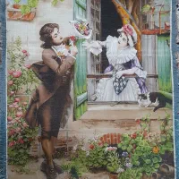 تابلوفرش ملاقات پنهانی|تابلو فرش|اردبیل, |دیوار