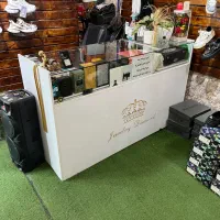 میز پیشخوان ویترین دار