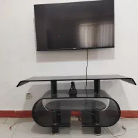 میز تلویزیون شیشه ای  مشکی