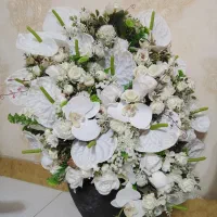 دکور گل مصنوعی لوکس برای پذیرایی یا ورودی منزل|گل مصنوعی|صومعه‌سرا, |دیوار