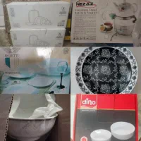 وسایل سرویس چینی زرین آرکوپال کتری  کاسه  استکان