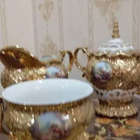 یک دست سرویس چایخوری و شکلات خوری مارک گبیر|صنایع دستی و سایر لوازم تزئینی|تهران, افسریه|دیوار