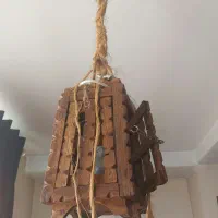 ۵ عدد لوستر ۶ شاخه چوبی|لوستر و چراغ آویز|کرج, ساماندهی|دیوار