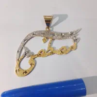 پلاک طلا بدون اجرت طرح مصطفی